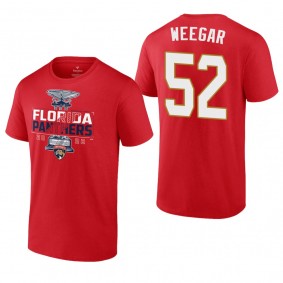 MacKenzie Weegar Panthers 2022 Presidents' Trophy Red T-Shirt