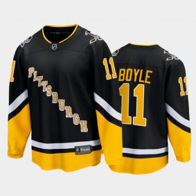 Brian Boyle #11 Pittsburgh Penguins Alternate 2021-22 Black Premier Breakaway Jersey