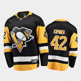 Pittsburgh Penguins Kasperi Kapanen #42 Home Black Breakaway Player Jersey