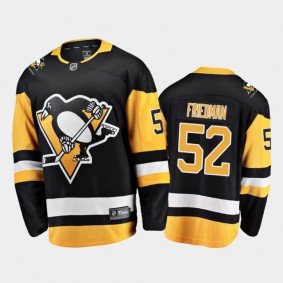 Men's Pittsburgh Penguins Mark Friedman #52 Home Black 2021 Breakaway Jersey