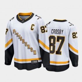 Men's Pittsburgh Penguins Sidney Crosby #87 Reverse Retro White 2020-21 Special Edition Jersey