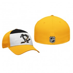 Pittsburgh Penguins White Gold Breakaway Alternate Jersey Flex Hat
