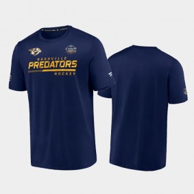 Nashville Predators 2022 Stadium Series Authentic Pro Navy T-Shirt Men
