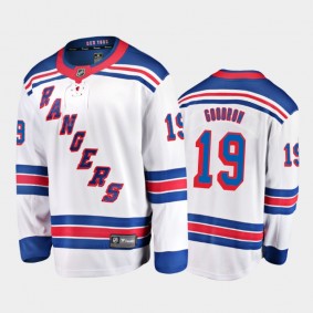 New York Rangers #19 Barclay Goodrow Away White 2021 Jersey