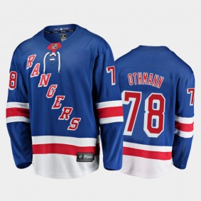 Men New York Rangers Brennan Othmann #78 Home Royal 2021 NHL Draft Jersey