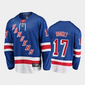 Men's New York Rangers Kevin Rooney #17 Home Blue 2020-21 Breakaway Player Jersey