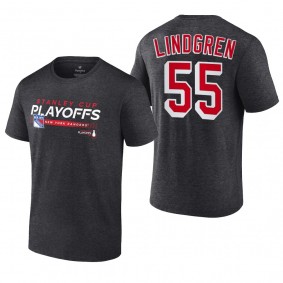 Ryan Lindgren 2022 Stanley Cup Playoffs New York Rangers Charcoal T-Shirt