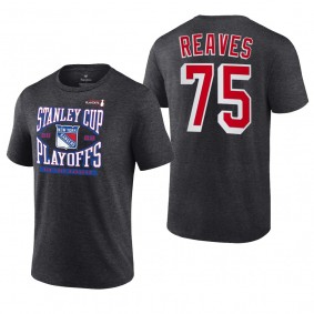 Ryan Reaves 2022 Stanley Cup Playoffs Charcoal Rangers T-Shirt
