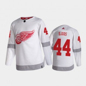Men's Detroit Red Wings Christian Djoos #44 Reverse Retro 2020-21 White Special Edition Authentic Jersey