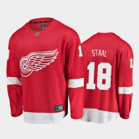 Detroit Red Wings Marc Staal #18 Home Red 2020-21 Breakaway Player Jersey