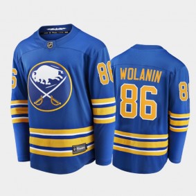 Sabres Christian Wolanin #86 Home 2021-22 Royal Player Jersey