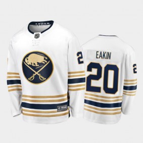 Buffalo Sabres Cody Eakin #20 50th Season White 2020-21 Breakaway Player Jersey
