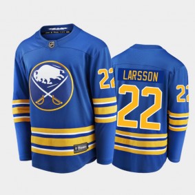 Buffalo Sabres Johan Larsson #22 Home Royal Blue 2020-21 Breakaway Player Jersey