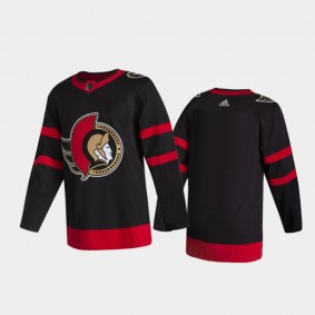 Men's Ottawa Senators Home 2D Authentic Pro Black Jersey