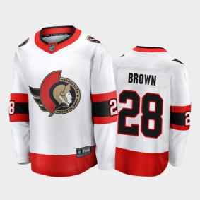 Ottawa Senators Connor Brown #28 Away White 2020-21 Premier Jersey