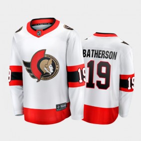 Ottawa Senators #19 Drake Batherson Away White 2021-22 Player Jersey