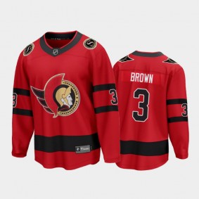 Men's Ottawa Senators Josh Brown #3 Special Edition Red 2021 Jersey