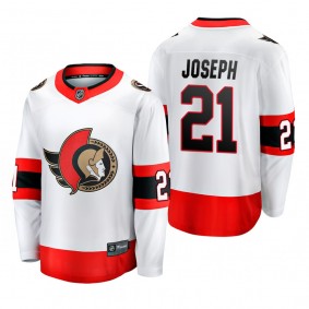 Mathieu Joseph #21 Ottawa Senators Away 2022 White Player Jersey