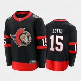 Senators Michael Del Zotto #15 Home 2021 Black Player Jersey