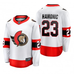 Travis Hamonic #23 Ottawa Senators Away 2022 White Player Jersey