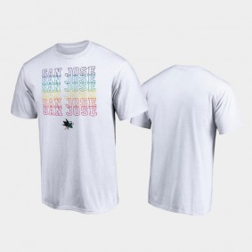 Men's San Jose Sharks City Pride White T-Shirt