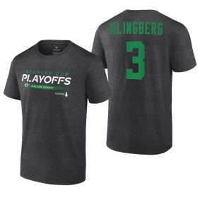 John Klingberg 2022 Stanley Cup Playoffs Charcoal Stars T-Shirt