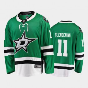 Dallas Stars #11 Luke Glendening Home Green 2021 Player Jersey
