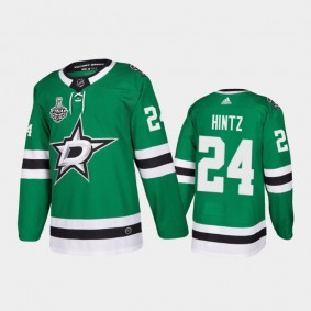 Dallas Stars Roope Hintz #24 2020 Stanley Cup Final Kelly Green Authentic Patch Jersey