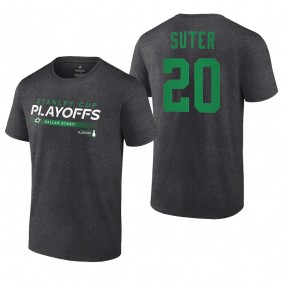 Ryan Suter 2022 Stanley Cup Playoffs Charcoal Stars T-Shirt
