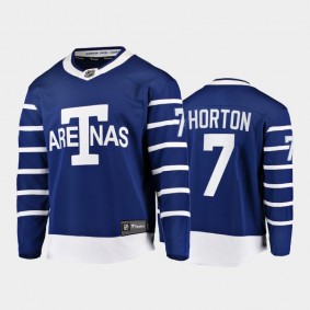 Tim Horton Toronto Maple Leafs Team Classics Blue Heritage Jersey