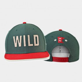 Unisex Minnesota Wild Snapback 2022 Winter Classic Green Hat