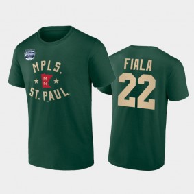 Men Minnesota Wild Kevin Fiala #22 2022 Winter Classic Green T-Shirt