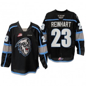 Winnipeg Ice Jersey Sam Reinhart WHL Black Uniform