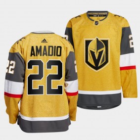 Vegas Golden Knights 2022-23 Home Michael Amadio #22 Gold Jersey Authentic