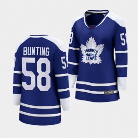 Maple Leafs Michael Bunting 2022 Special Edition 2.0 Blue Jersey Women
