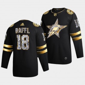 Michael Raffl #18 Stars 2022 Stanley Cup Playoffs Diamond Edition Black Jersey