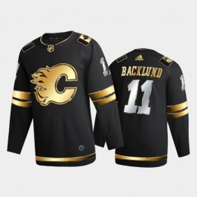 Calgary Flames Mikael Backlund #11 2020-21 Authentic Golden Black Limited Edition Jersey