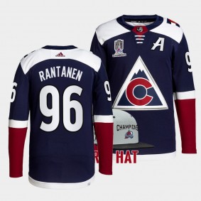 Mikko Rantanen Colorado Avalanche 2022 Stanley Cup Champions Navy 96 Jersey Primegreen