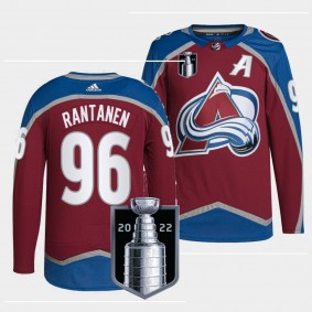Colorado Avalanche 2022 Stanley Cup Playoffs Mikko Rantanen #96 Burgundy Jersey Authentic Pro