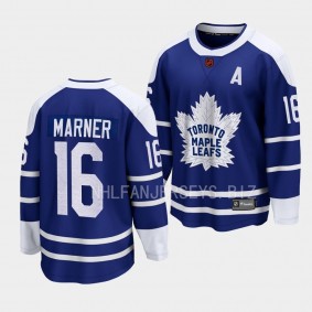 Toronto Maple Leafs Mitch Marner Special Edition 2.0 2022 Blue Breakaway Retro Jersey Men's