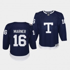 Toronto Maple Leafs 2022 Heritage Classic Mitch Marner #16 Youth Navy Jersey
