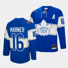 Toronto Maple Leafs #16 Mitch Marner 2024 NHL All-Star Patch Royal Authentic Throwback Jersey