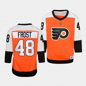 Morgan Frost Philadelphia Flyers Youth Jersey 2023-24 Home Burnt Orange Replica Player Jersey