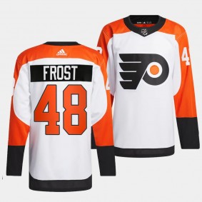 Philadelphia Flyers 2023-24 Authentic Morgan Frost #48 White Jersey Away
