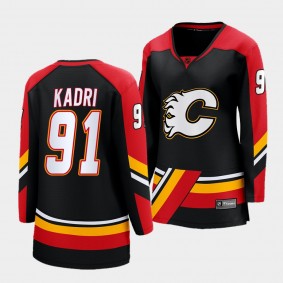 Nazem Kadri Calgary Flames 2022 Special Edition 2.0 Women Breakaway Player 91 Jersey Retro