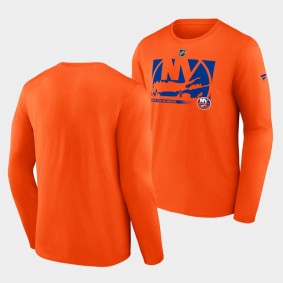 New York Islanders T-Shirt Authentic Pro Core Collection Secondary Orange