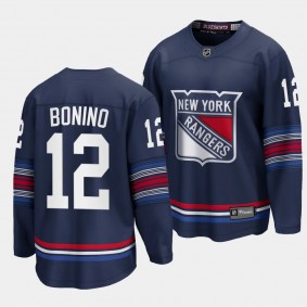 New York Rangers Nick Bonino 2023-24 Alternate Navy Premier Breakaway Player Jersey Men's