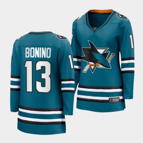 Nick Bonino Sharks 2022-23 Home Premier Breakaway Women Jersey