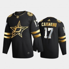 Dallas Stars Nick Caamano #17 2020-21 Authentic Golden Black Limited Edition Jersey