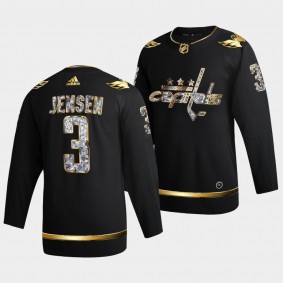 Nick Jensen #3 Capitals 2022 Stanley Cup Playoffs Diamond Edition Black Jersey